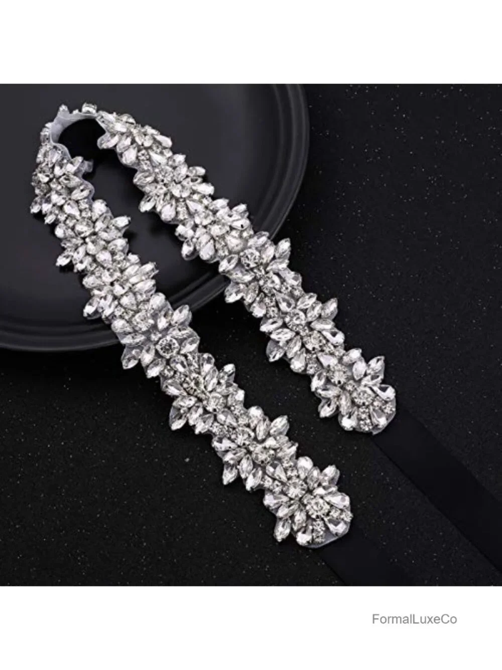 Handmade Crystal Rhinestone Sash Wedding Belt for Bride Dress